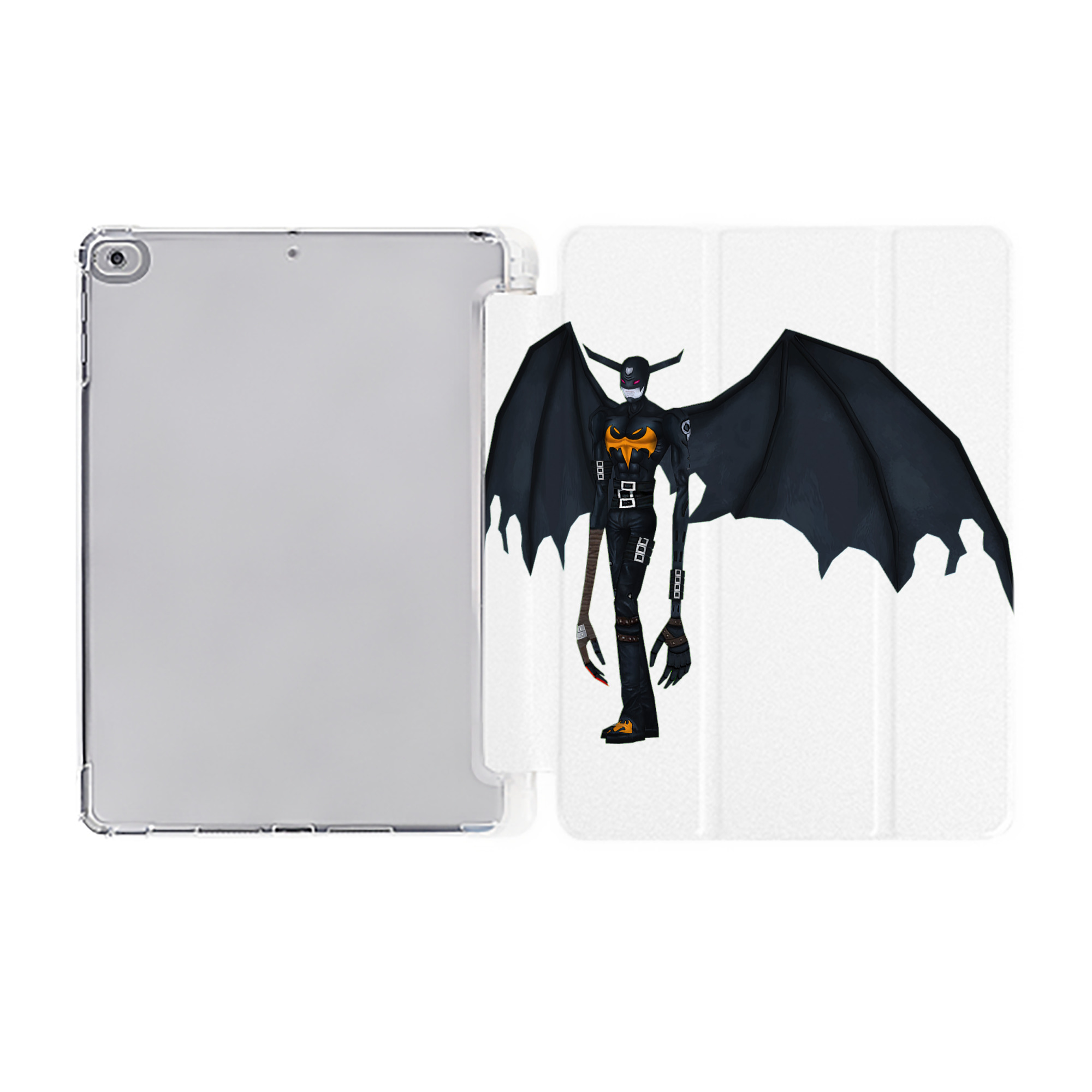 （画像用） Digimon デジタルモンスター/デジモン IPad ケース ペン収納付き 三つ折りスタンド PUレザー×シリコン 対応機種9.5/10.5/10.9インチ